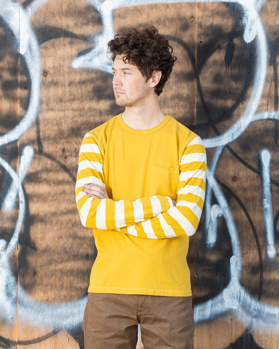 Freenote Shifter L/S Tee - Mustard Combo - Standard & Strange