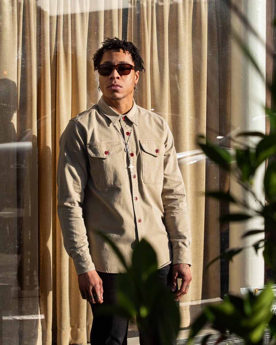 Freenote Utility Shirt - Khaki - Standard & Strange