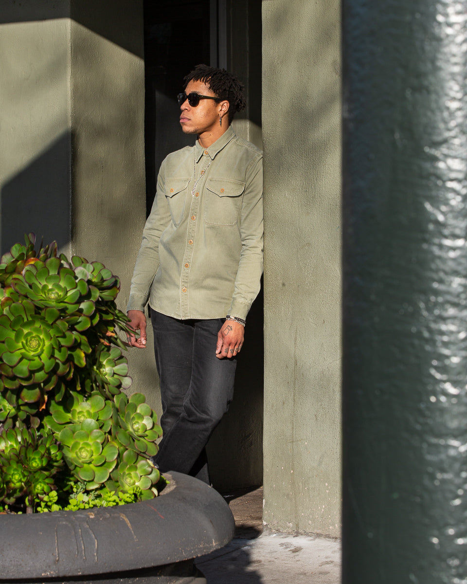 Freenote Utility Shirt - Olive - Standard & Strange