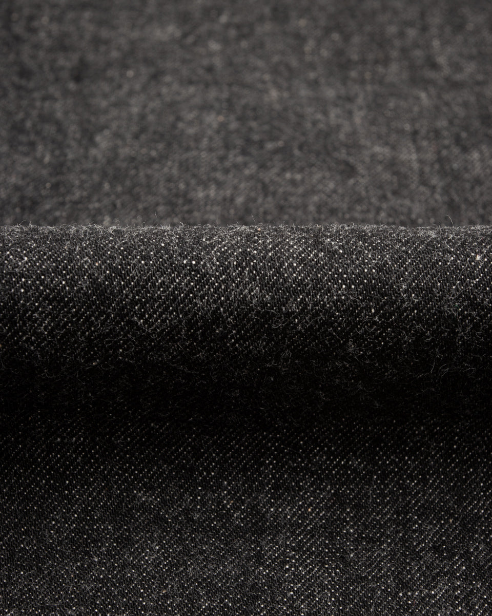 Fullcount 0107BK - Womens' Wide Straight "Monroe" - Black Denim - Standard & Strange