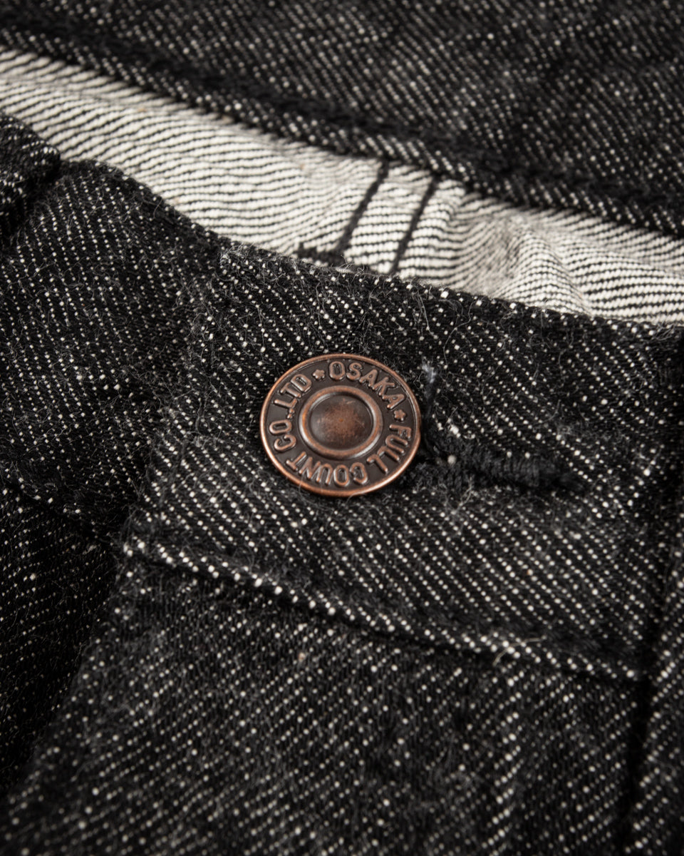Fullcount 1101BK - Straight Selvedge Denim - Black - Standard & Strange