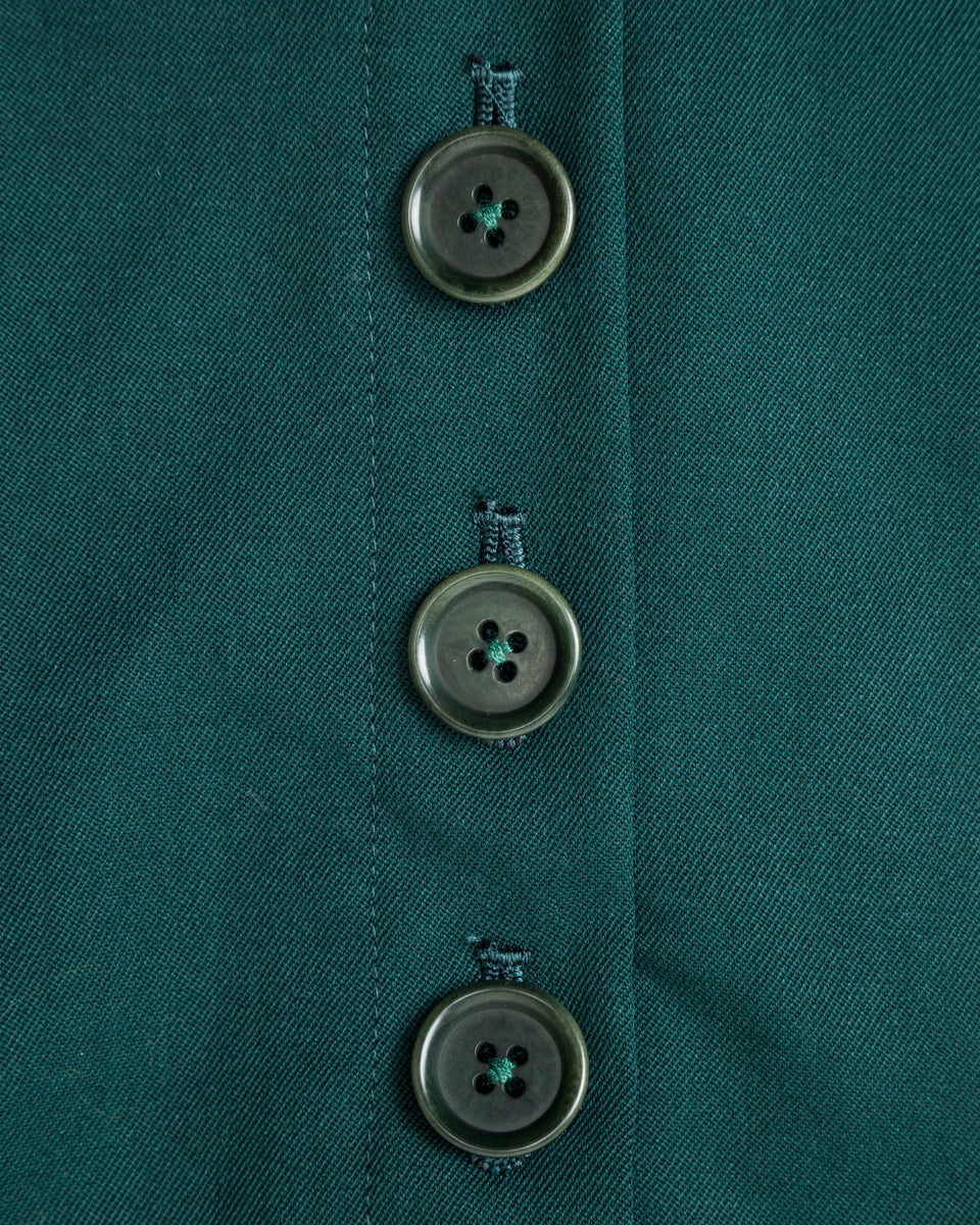 Gorsch Bauerin Tuck Flared Skirt - Deep Green - Standard & Strange