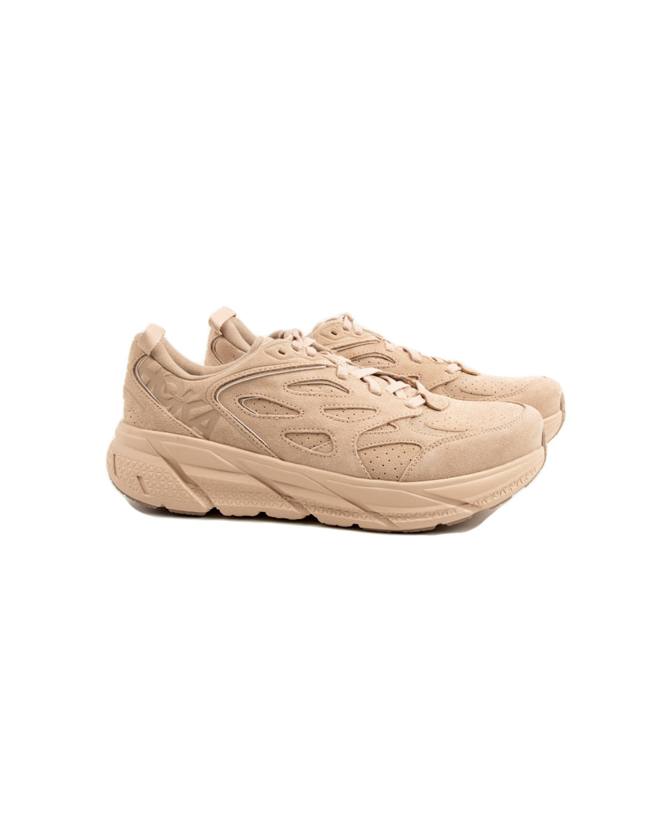 Hoka Clifton L Suede - Shifting Sand/Dune - Standard & Strange