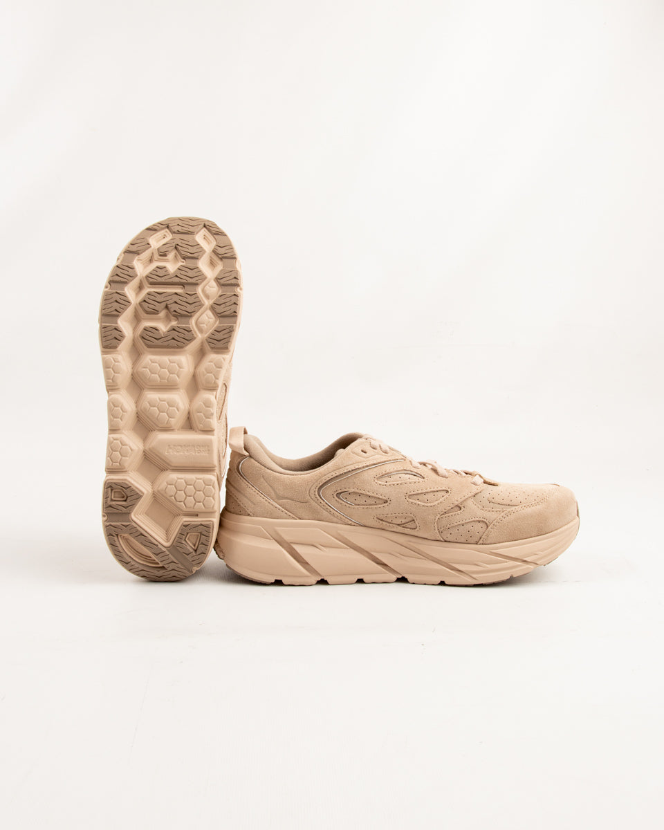 Hoka Clifton L Suede - Shifting Sand/Dune - Standard & Strange