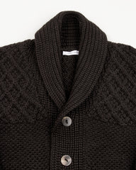 Indi + Ash Andes Hand Knit Cardigan - Jet Black Alpaca - Standard & Strange
