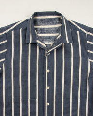 Indi + Ash Lake Camp Shirt Jac - Reversible Indigo Bold Stripe - Standard & Strange