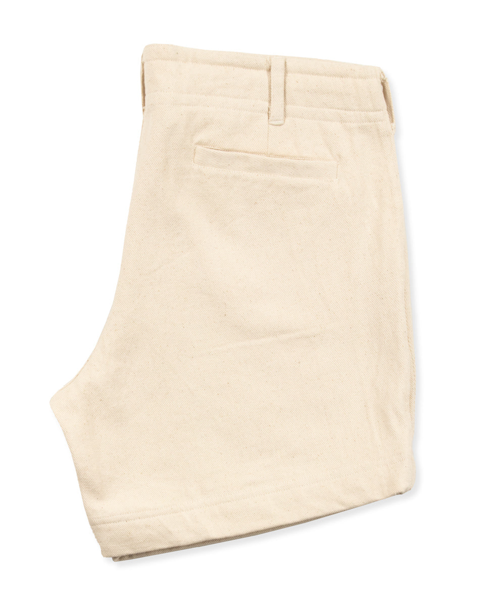 Indi + Ash Obelisk Short - Natural Handwoven Denim - Standard & Strange