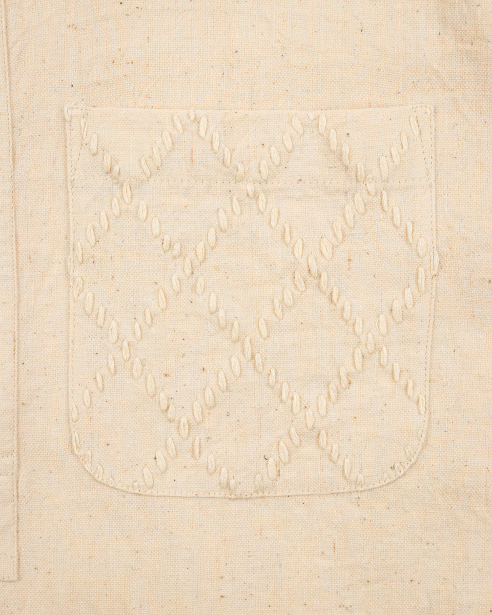 Indi + Ash SS Cedar Shirt - Handwoven Kala Cotton Natural - Standard & Strange