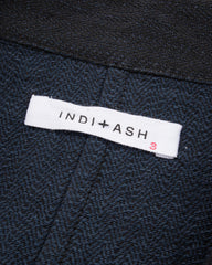 Indi + Ash Study Jacket - Handwoven Iron/Indigo Military Herringbone - Standard & Strange