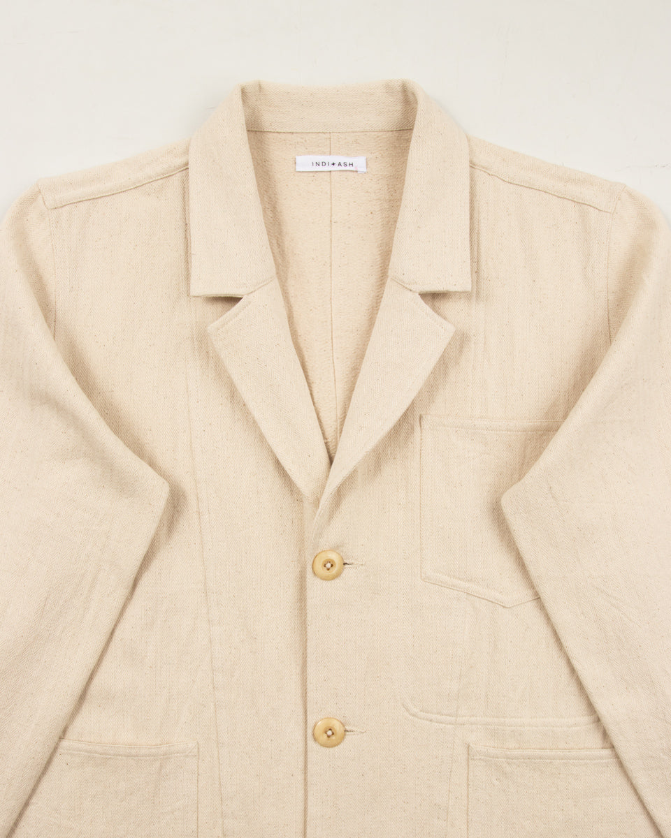 Indi + Ash Study Jacket - Natural Handwoven Denim - Standard & Strange