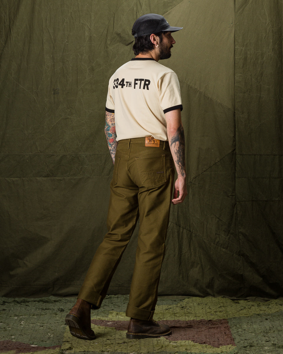 Indigofera Kirk Straight Fit - Bedford Dark Olive - Standard & Strange