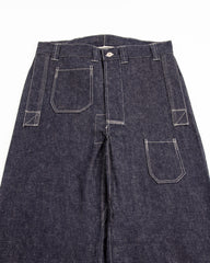John Gluckow 1910s Netmaker's Trousers - Indigo (Rinsed) - Standard & Strange