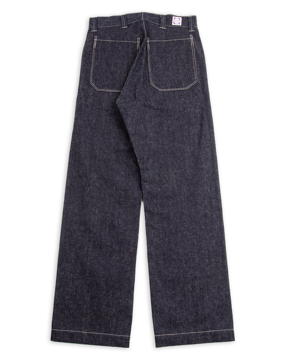 John Gluckow 1910s Netmaker's Trousers - Indigo (Rinsed) - Standard & Strange