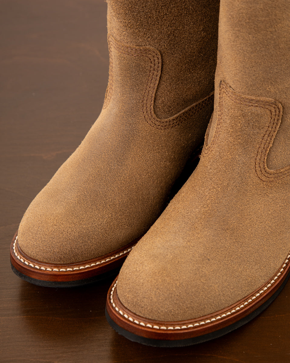 John Lofgren Duke Roper Boots - Natural CXL Roughout - Standard & Strange