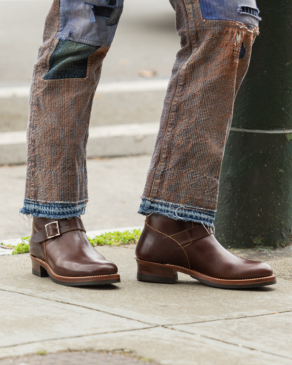John Lofgren Wabash Engineer Boots - Dark Brown Shinki Horsebutt - Standard & Strange