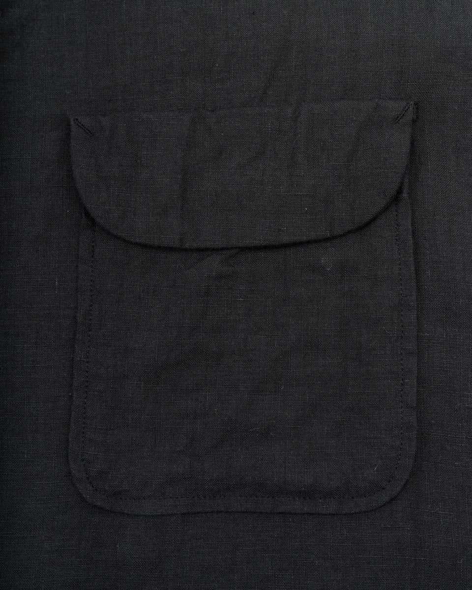 Kapital Linen Clip Shirt - Black - Standard & Strange