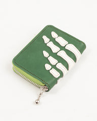 Kapital THUMB-UP BONE HAND ZIP Mini Wallet - Green - Standard & Strange