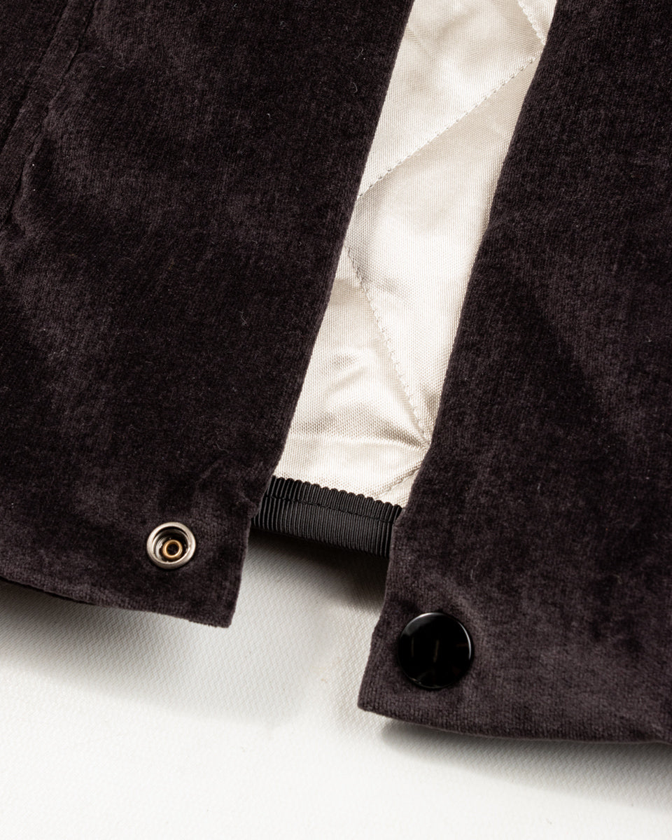 Kapital Velveteen KESA SHAM BOMBER JKT (Beautiful FRANCE) - Black 3 - Standard & Strange