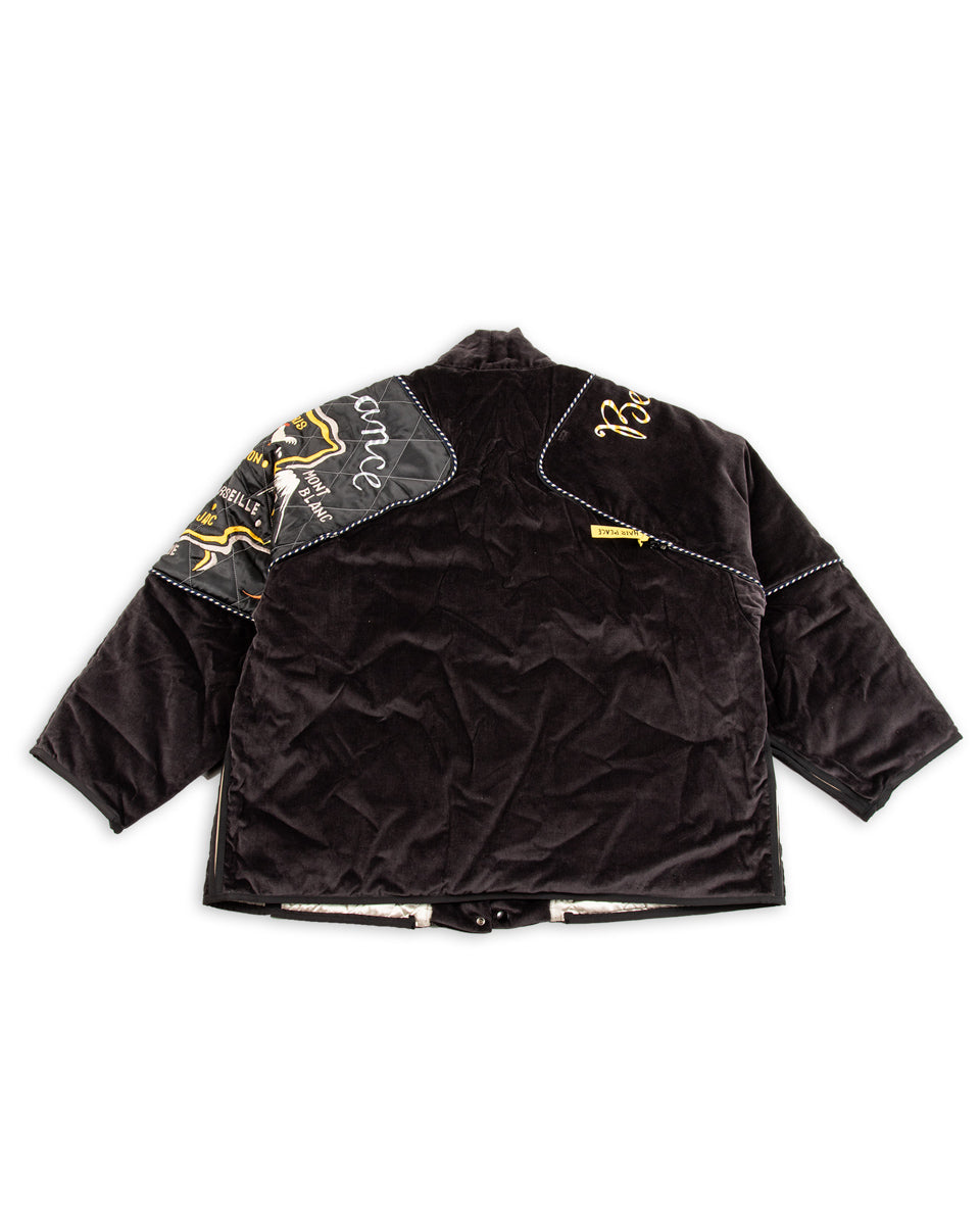 Kapital Velveteen KESA SHAM BOMBER JKT (Beautiful FRANCE) - Black 3 - Standard & Strange