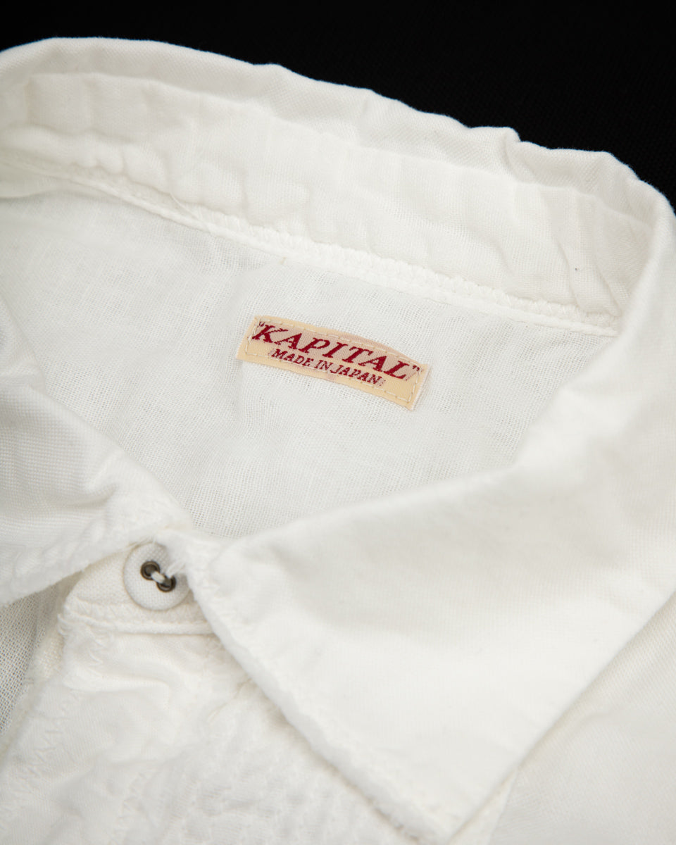 Kapital White Patch KATMANDU Shirt 2022 - White - Standard & Strange