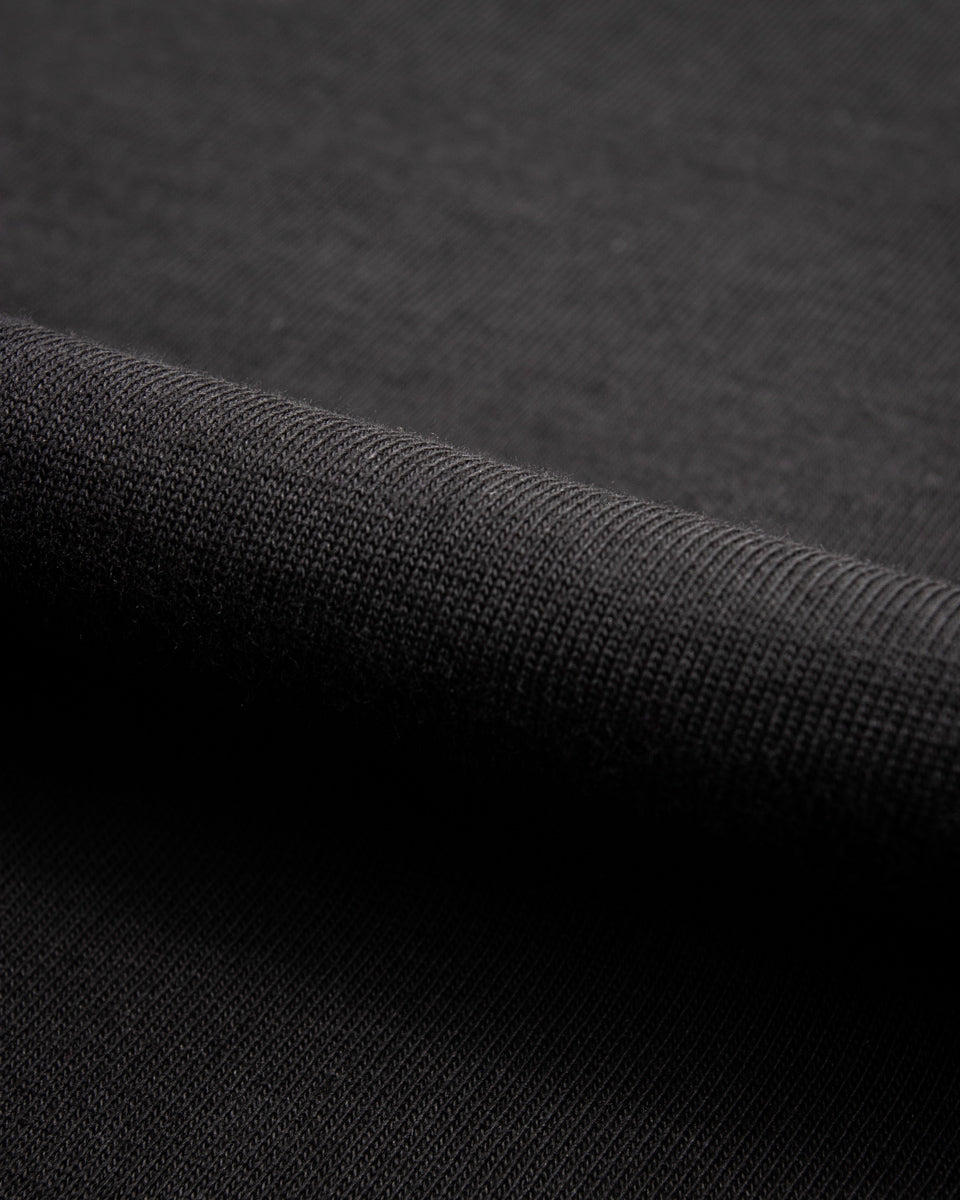 Merz b. Schwanen 206 Loopwheeled LS Henley - Deep Black - Standard & Strange