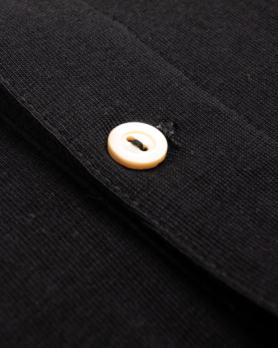 Merz b. Schwanen 207 Loopwheeled SS Henley - Black - Standard & Strange