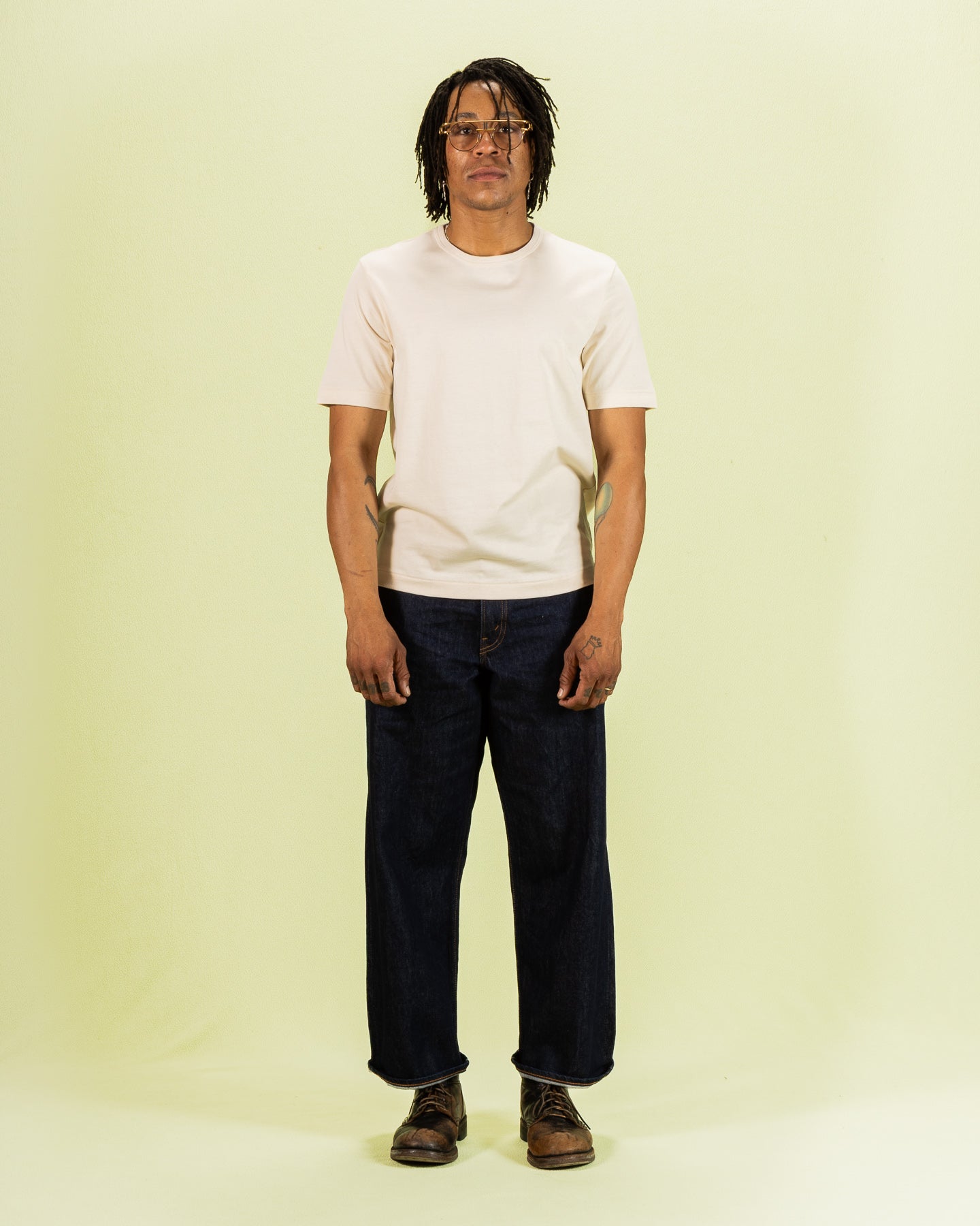 2M15C Cropped Vintage Machine Jersey T-Shirt - Nature