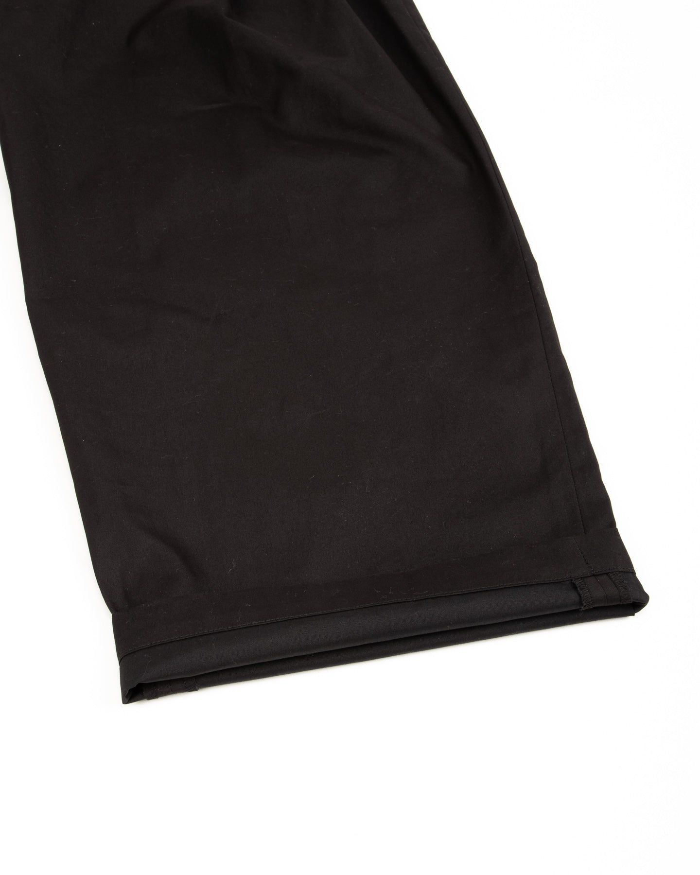 Monitaly Triple Tuck Wide Pants - Black Vancloth Oxford - Standard & Strange