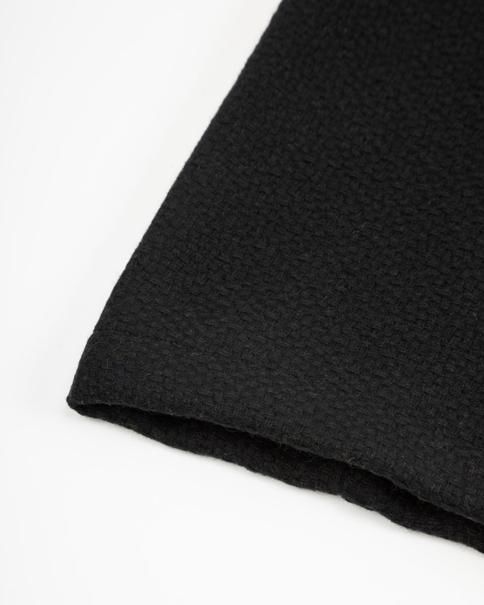 Monitaly Jute Coat - Black Wool Flannel Vicente - Standard & Strange