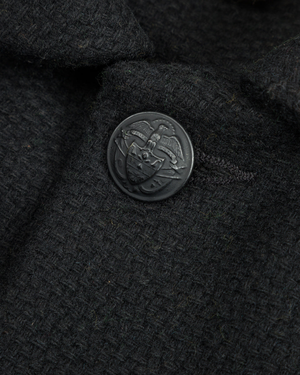 Monitaly Jute Coat - Black Wool Flannel Vicente - Standard & Strange