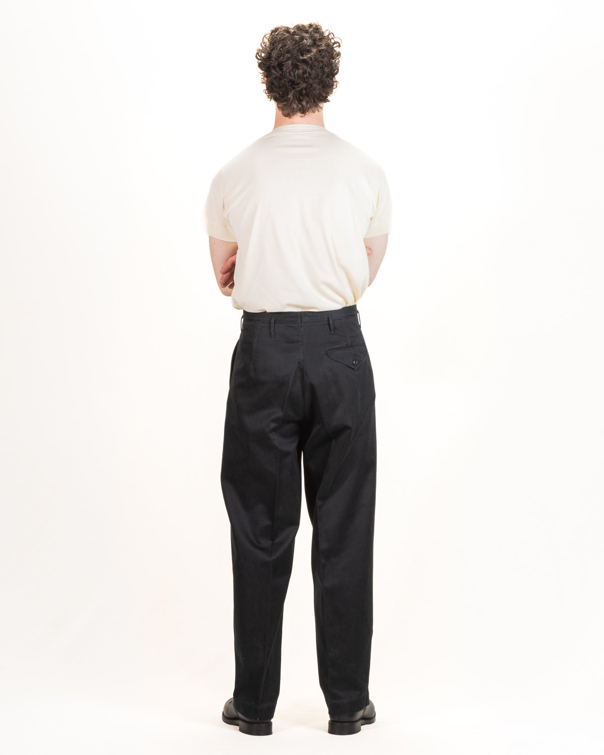 MotivMfg Bund Trousers - Black Super Cotton Sateen - Standard & Strange