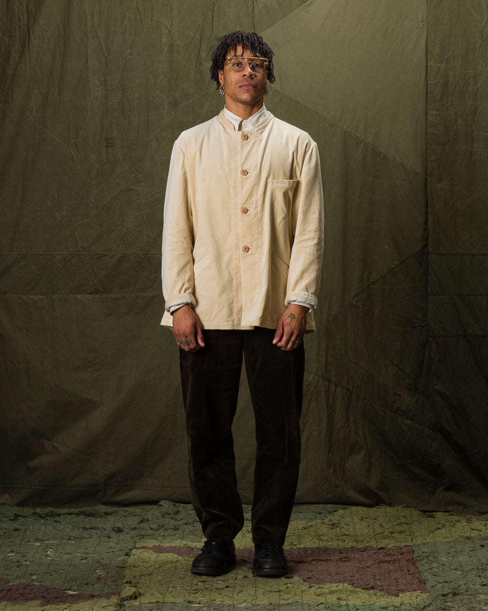 MotivMfg Diod Jacket - Cream Cotton Velvet - Standard & Strange