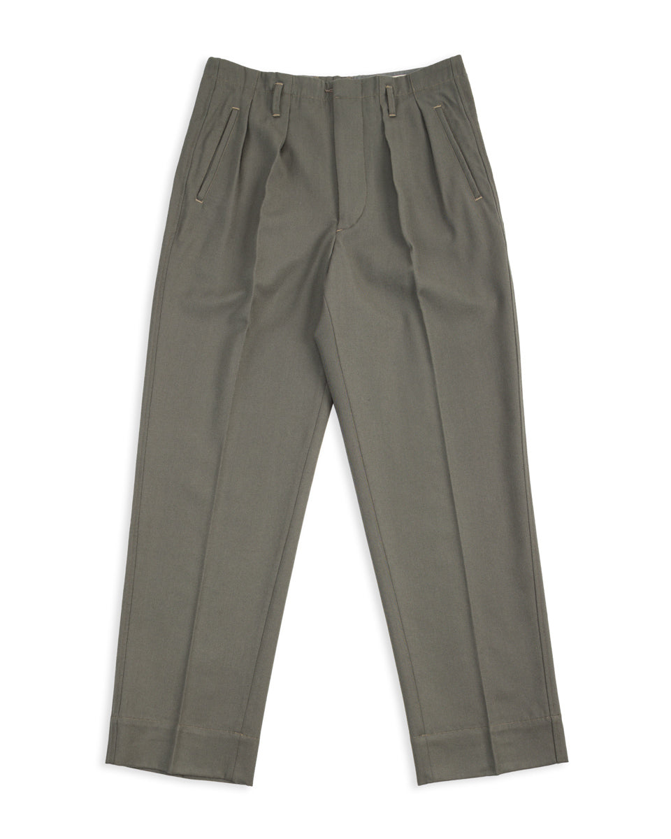 MotivMfg English Trousers - Pebble Wool Barathea - Standard & Strange