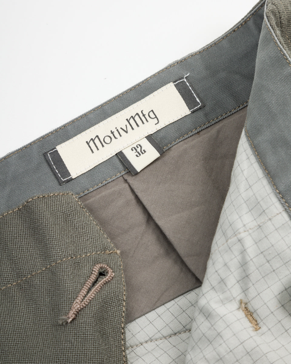 MotivMfg English Trousers - Pebble Wool Barathea - Standard & Strange