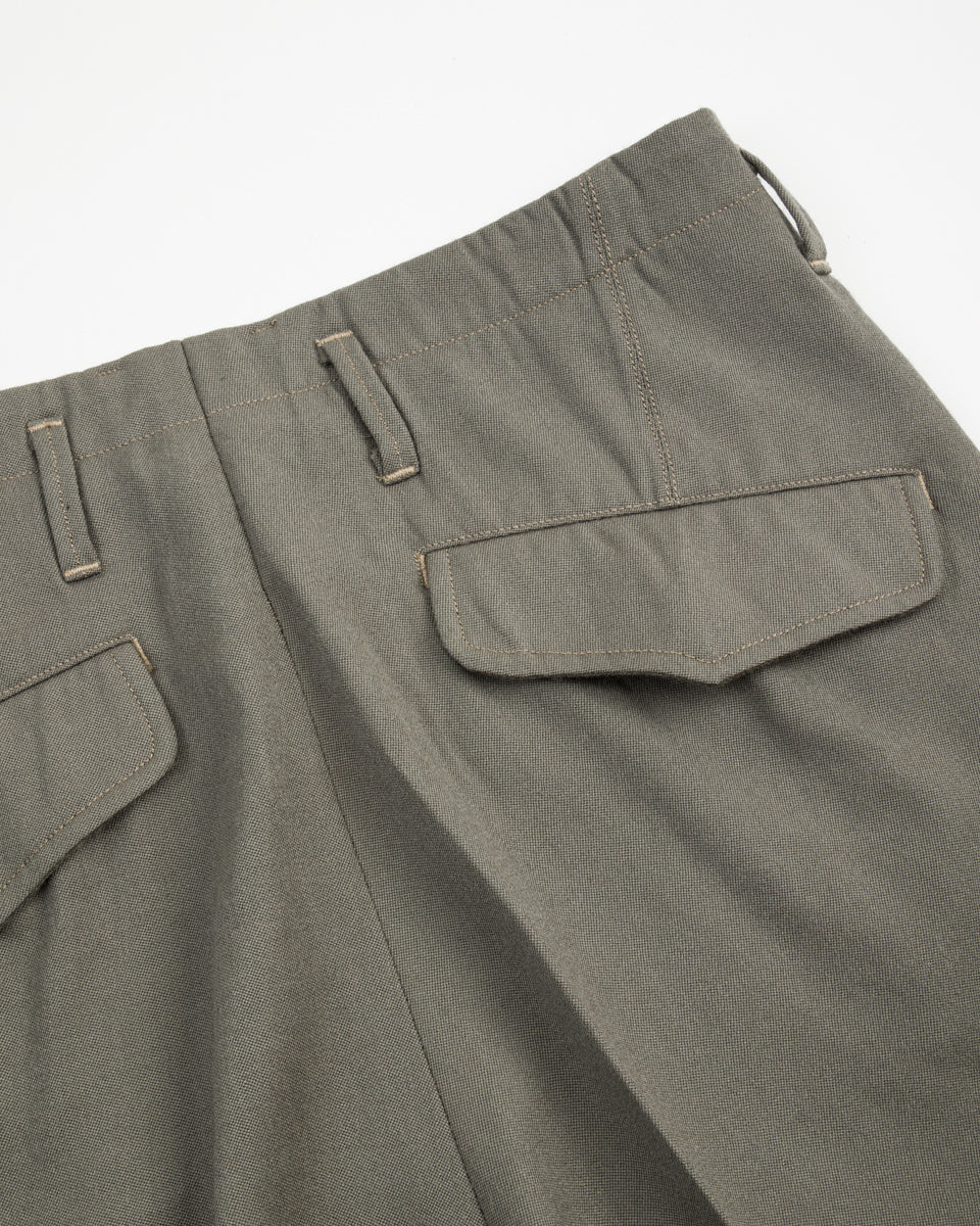 MotivMfg English Trousers - Pebble Wool Barathea - Standard & Strange