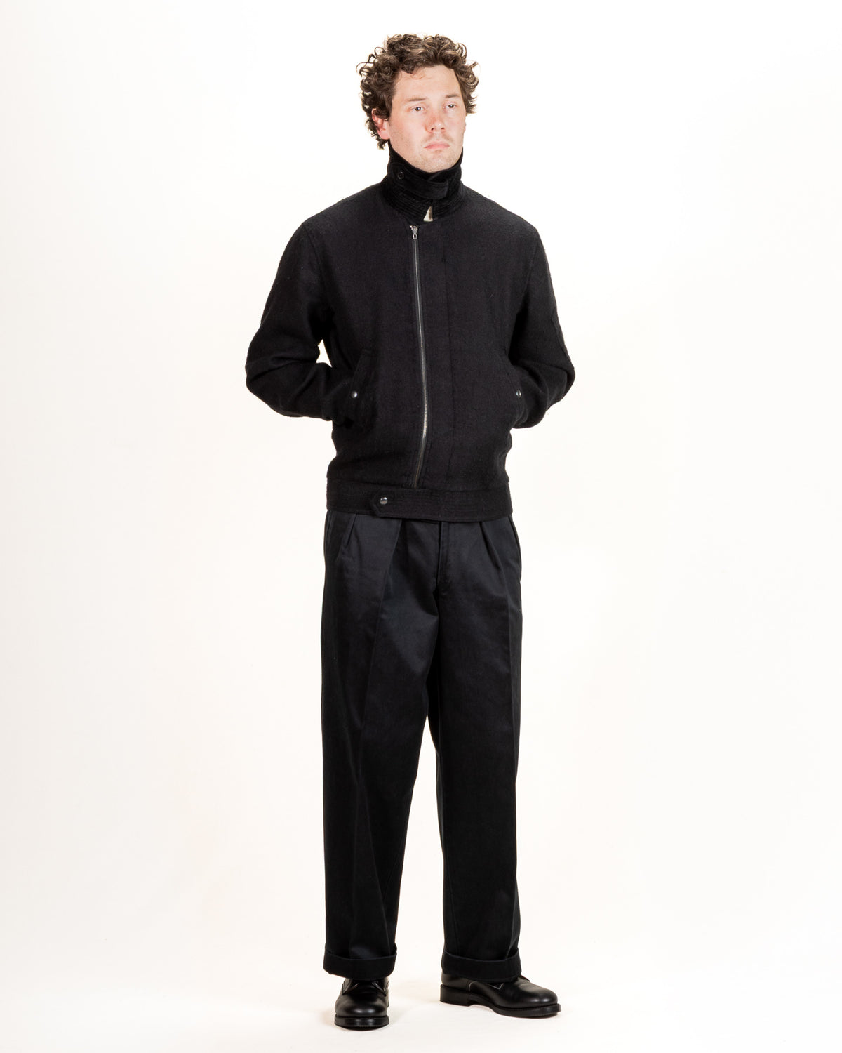 MotivMfg Mirage Jacket - Black Linen/Wool Herringbone - Standard & Strange