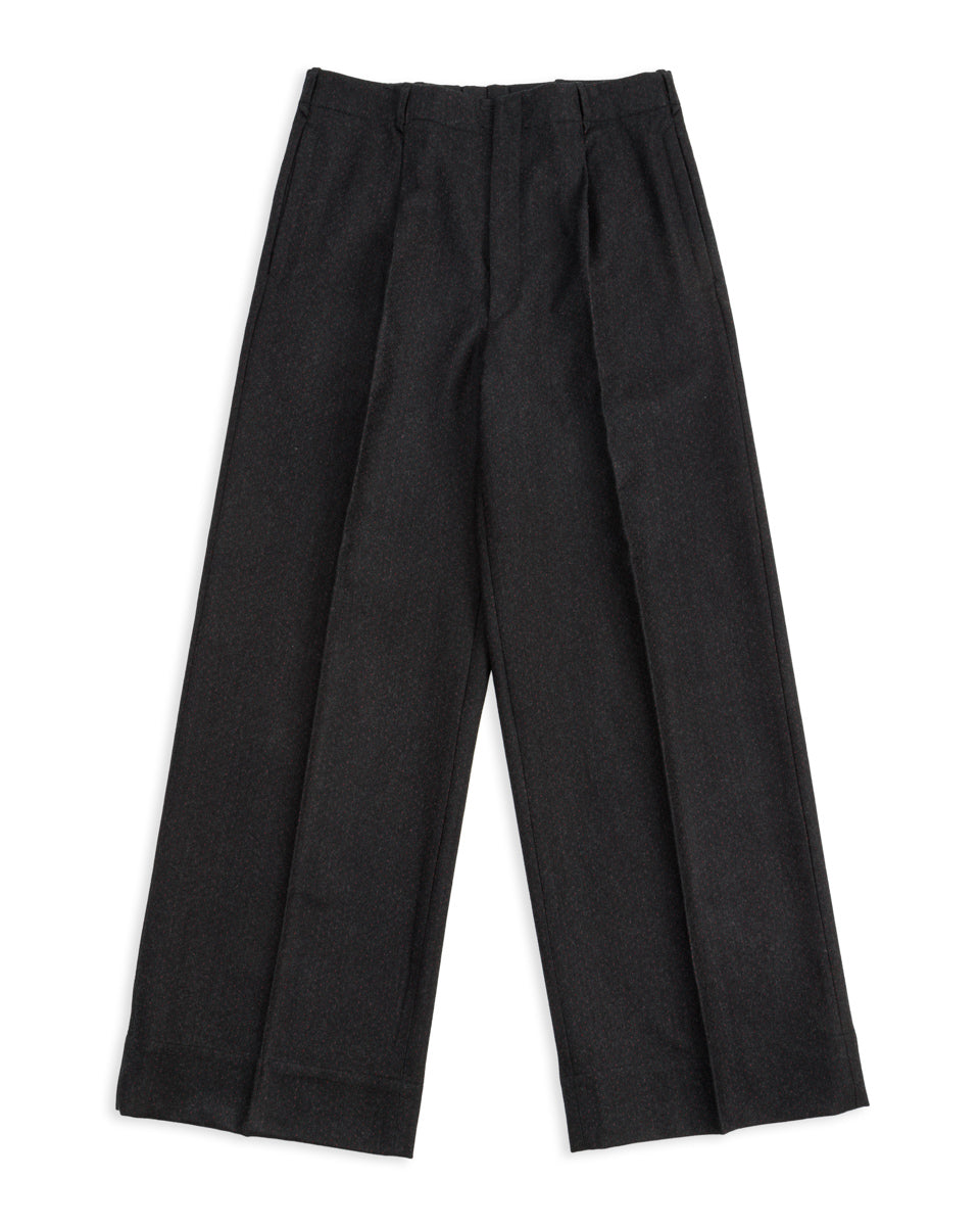 MotivMfg Mono Trousers - Red Rain Charcoal "Redpath" Flannel - Standard & Strange