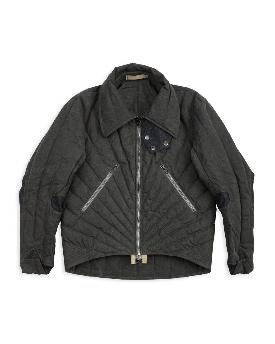 MotivMfg Radium Down Jacket - Black Waxed Cotton - Standard & Strange