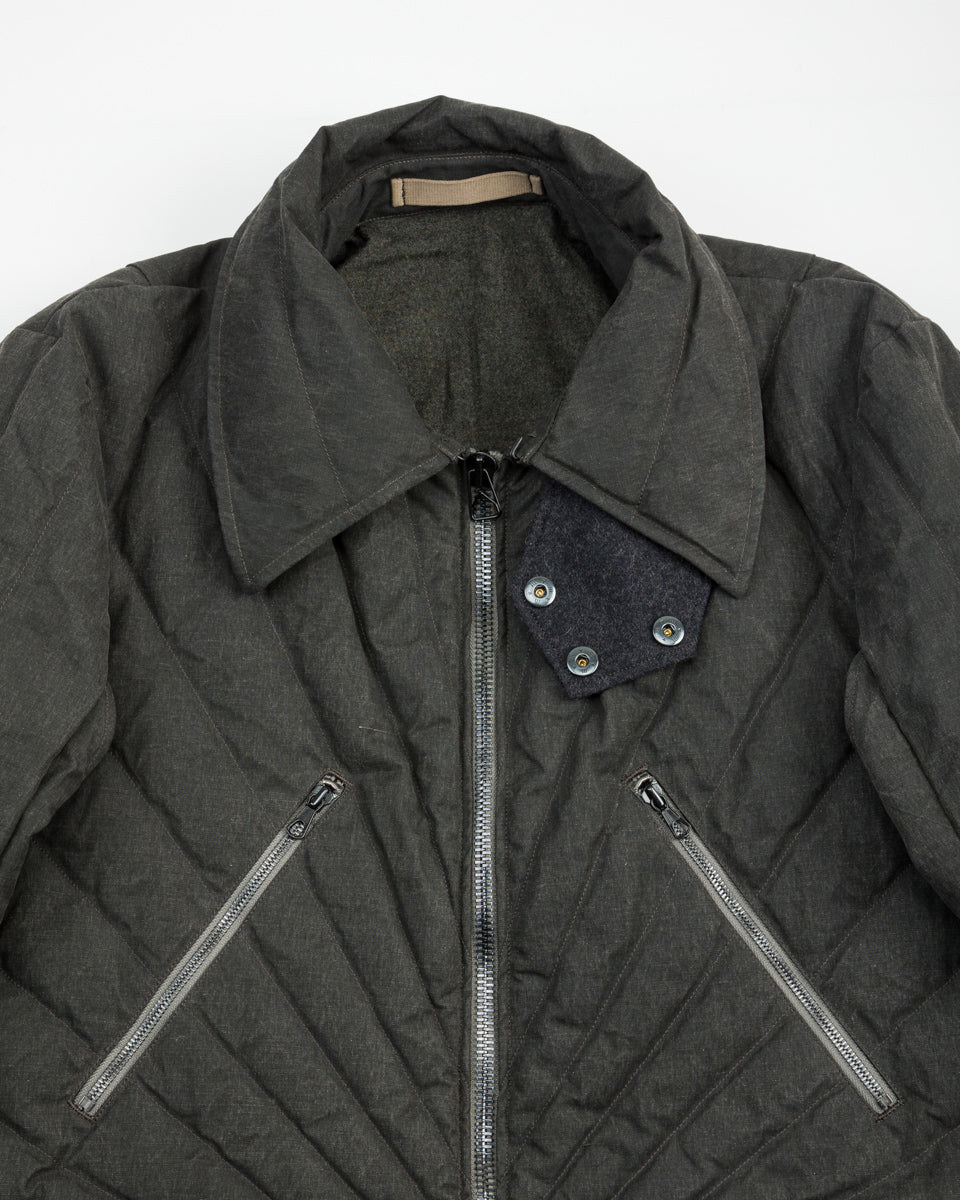 MotivMfg Radium Down Jacket - Black Waxed Cotton - Standard & Strange