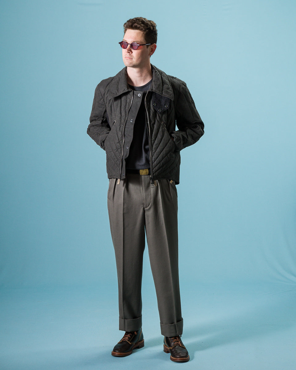 MotivMfg Radium Down Jacket - Black Waxed Cotton - Standard & Strange