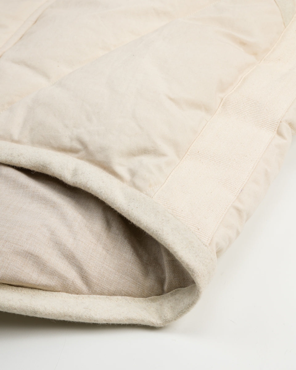 MotivMfg Lander Down Coat - Natural Halley Stevenson "Military Finish" Waxed Cotton - Standard & Strange