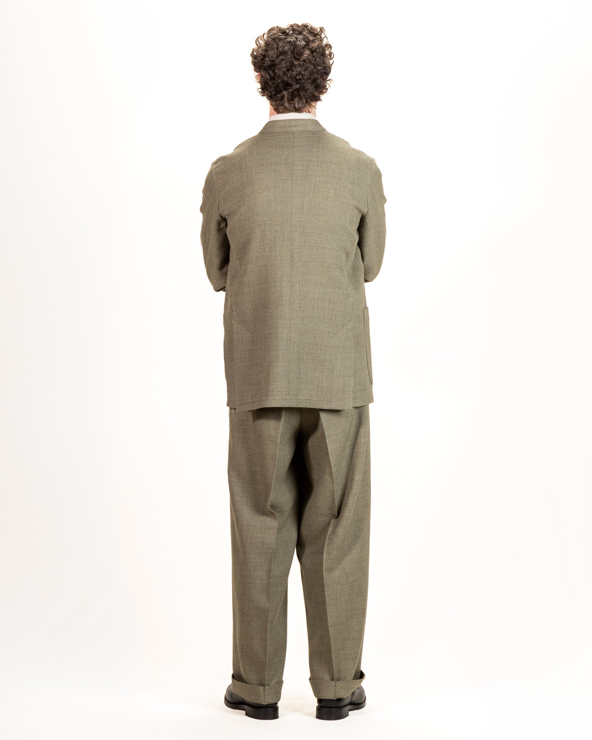 MotivMfg Trio Jacket - Sage Micro Check Suiting - Standard & Strange