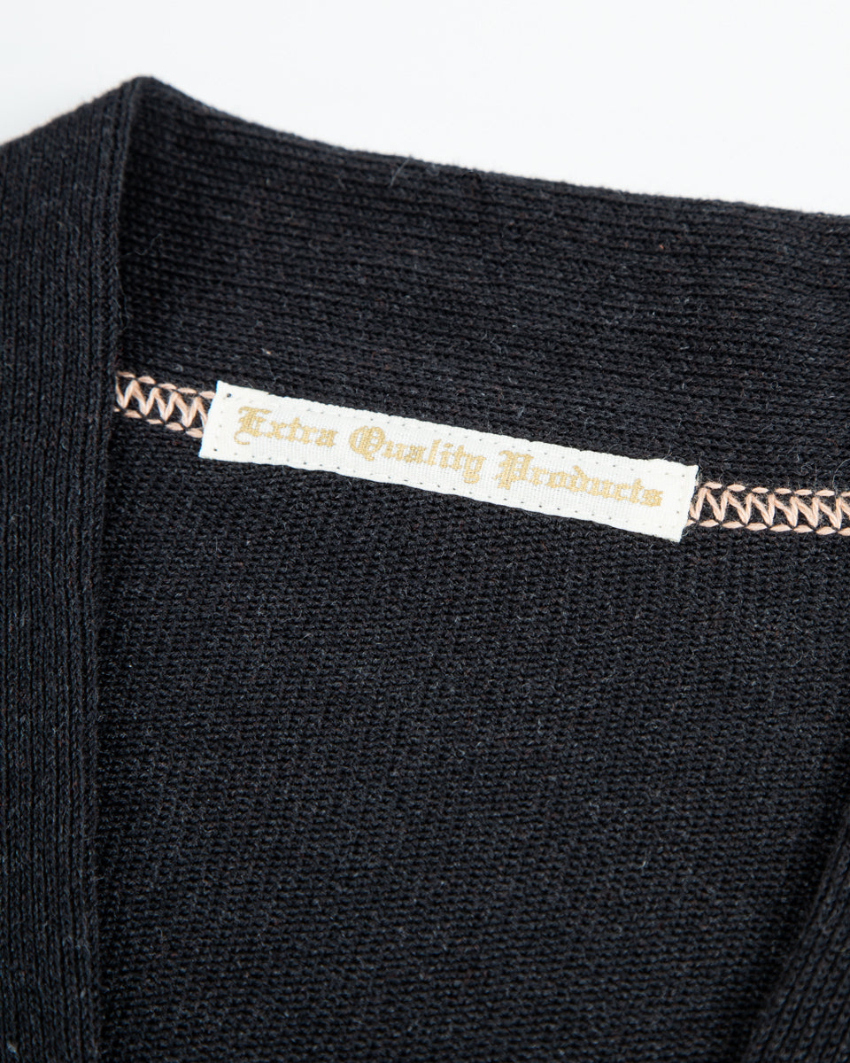Olde Homesteader Extra Cotton Jersey Cardigan - Black - Standard & Strange