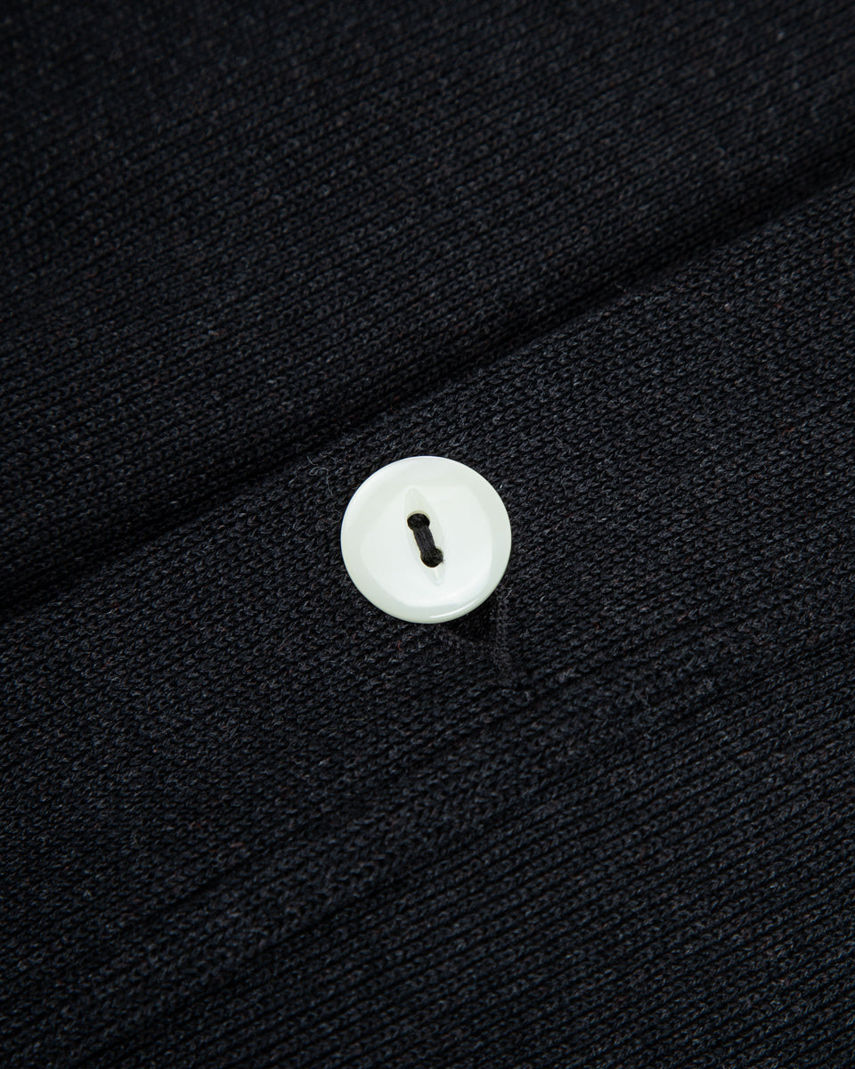 Olde Homesteader Extra Cotton Jersey Cardigan - Black - Standard & Strange