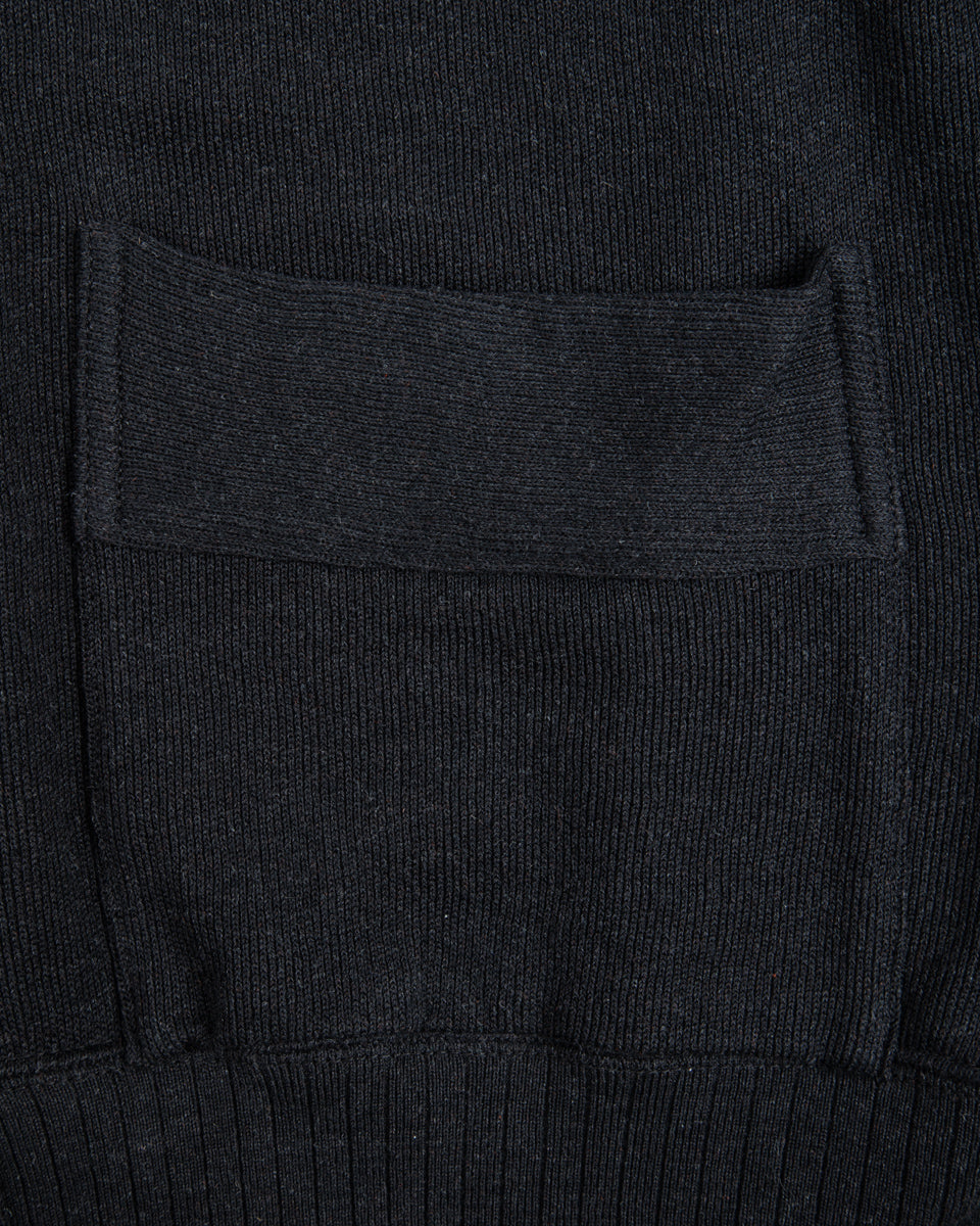 Olde Homesteader Extra Cotton Jersey Cardigan - Black - Standard & Strange