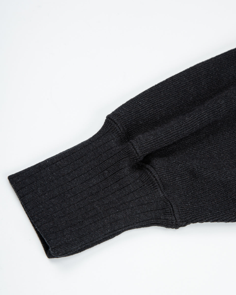 Olde Homesteader Extra Cotton Jersey Cardigan - Black - Standard & Strange