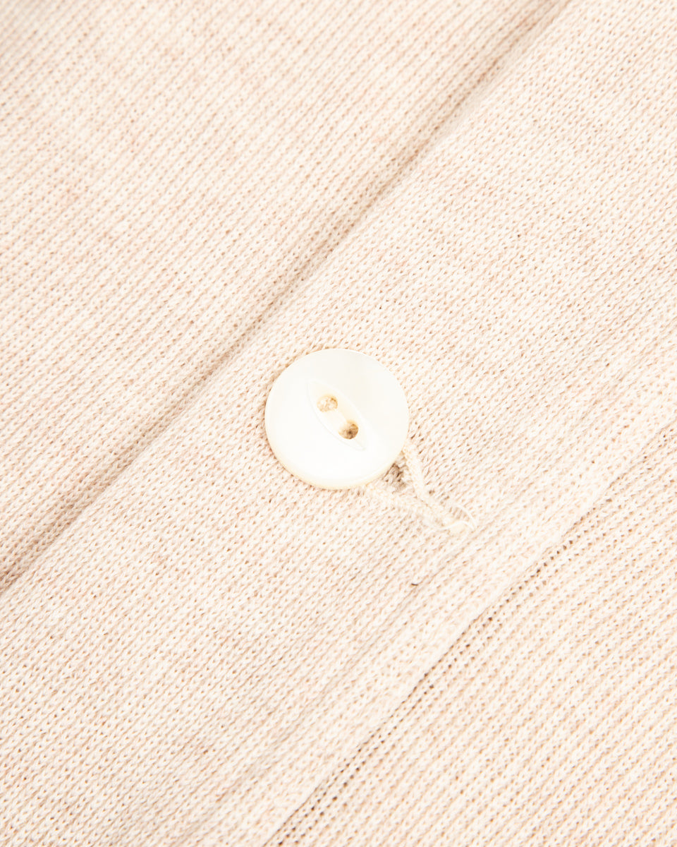 Olde Homesteader Extra Cotton Jersey Cardigan - Ecru - Standard & Strange