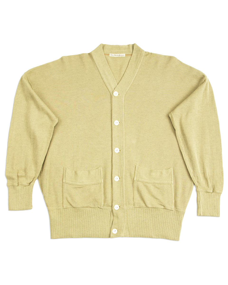 Olde Homesteader Extra Cotton Jersey Cardigan - Olive - Standard & Strange