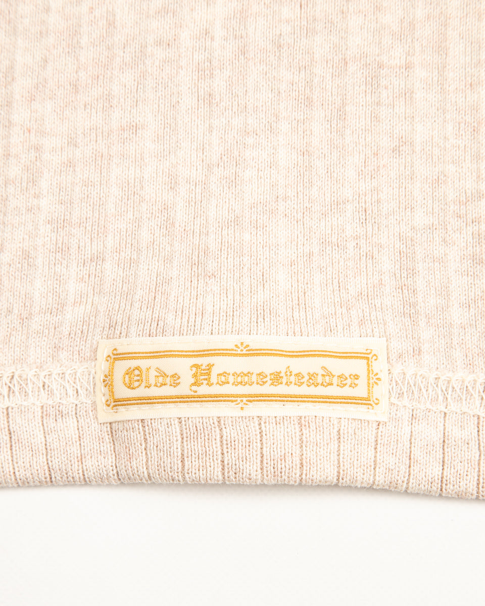 Olde Homesteader Extra Cotton Rib Crewneck L/S - Ecru - Standard & Strange