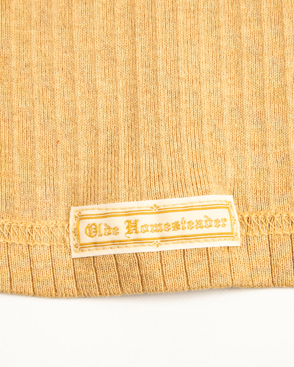 Olde Homesteader Extra Cotton Rib Crewneck L/S - Golden Yellow - Standard & Strange